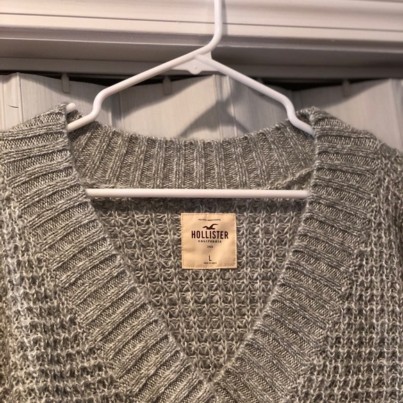 Sold on Mercari Hollister waffle gray sweater - Picture 4 of 4
